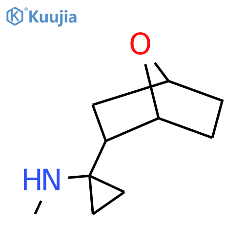 N-methyl-1-{7-oxabicyclo2.2.1heptan-2-yl}cyclopropan-1-amine structure