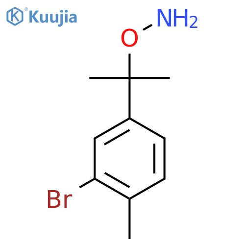 O-2-(3-bromo-4-methylphenyl)propan-2-ylhydroxylamine structure