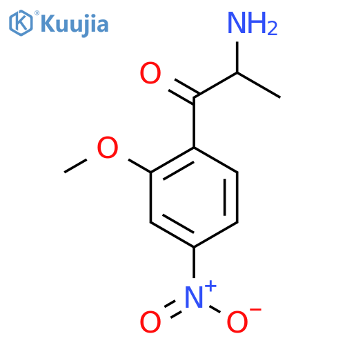 2-amino-1-(2-methoxy-4-nitrophenyl)propan-1-one structure
