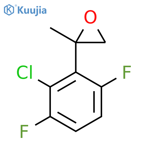 2-(2-chloro-3,6-difluorophenyl)-2-methyloxirane structure