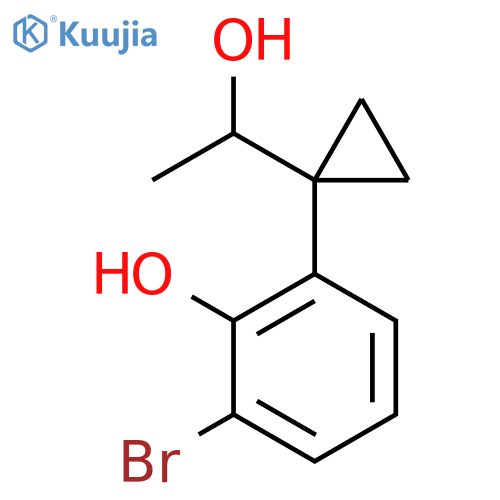 2-bromo-6-1-(1-hydroxyethyl)cyclopropylphenol structure