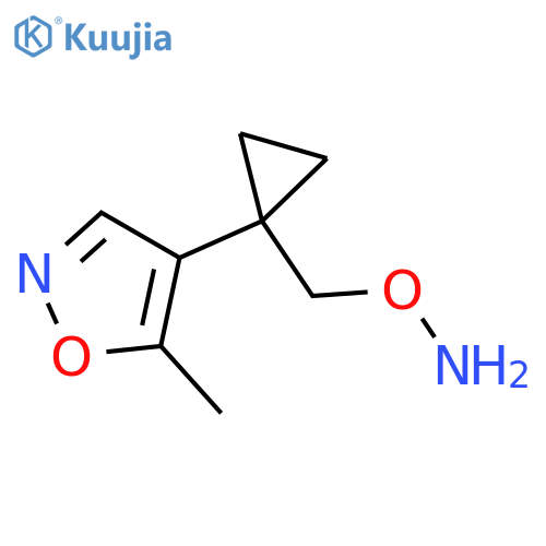 O-{1-(5-methyl-1,2-oxazol-4-yl)cyclopropylmethyl}hydroxylamine structure