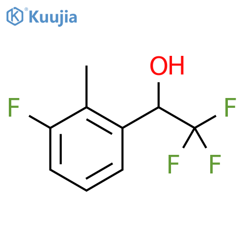 2,2,2-trifluoro-1-(3-fluoro-2-methylphenyl)ethan-1-ol structure