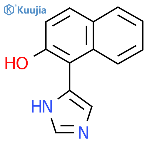 1-(1H-imidazol-4-yl)naphthalen-2-ol structure