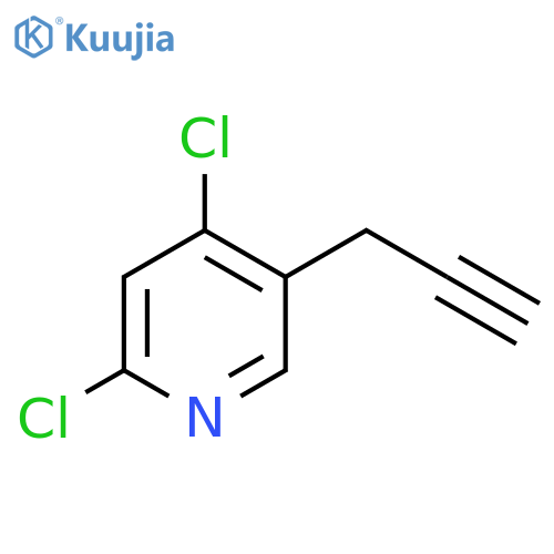 2,4-dichloro-5-(prop-2-yn-1-yl)pyridine structure