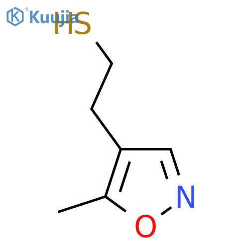 2-(5-Methyl-1,2-oxazol-4-yl)ethane-1-thiol structure