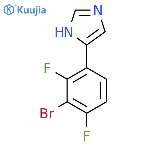 4-(3-bromo-2,4-difluorophenyl)-1H-imidazole structure