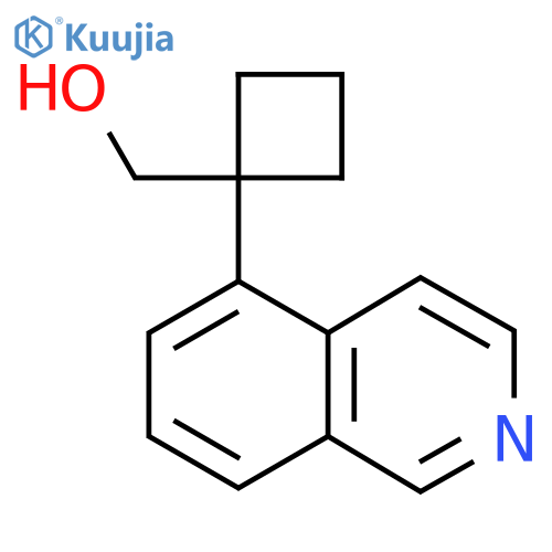 1-(isoquinolin-5-yl)cyclobutylmethanol structure