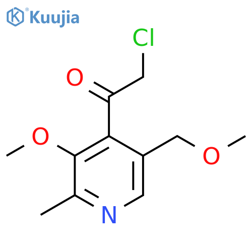 2-chloro-1-3-methoxy-5-(methoxymethyl)-2-methylpyridin-4-ylethan-1-one structure