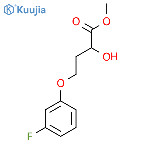 methyl 4-(3-fluorophenoxy)-2-hydroxybutanoate structure