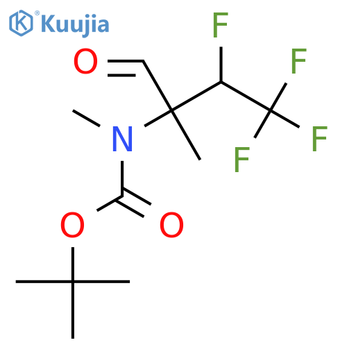 tert-butyl N-methyl-N-(3,4,4,4-tetrafluoro-2-methyl-1-oxobutan-2-yl)carbamate structure
