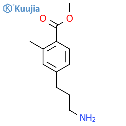 methyl 4-(3-aminopropyl)-2-methylbenzoate structure