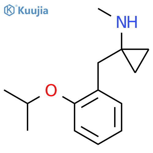 N-methyl-1-{2-(propan-2-yloxy)phenylmethyl}cyclopropan-1-amine structure