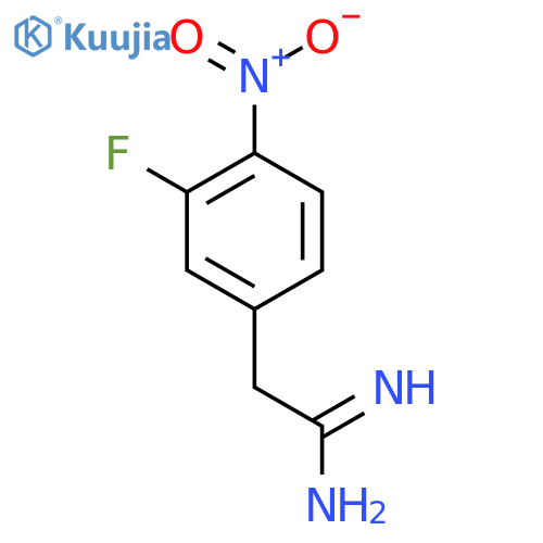 2-(3-fluoro-4-nitrophenyl)ethanimidamide structure