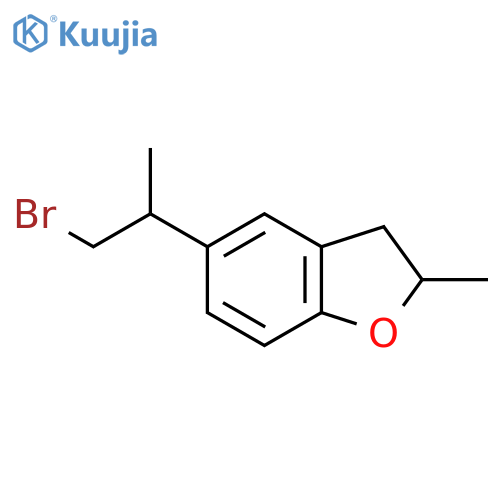 5-(1-bromopropan-2-yl)-2-methyl-2,3-dihydro-1-benzofuran structure