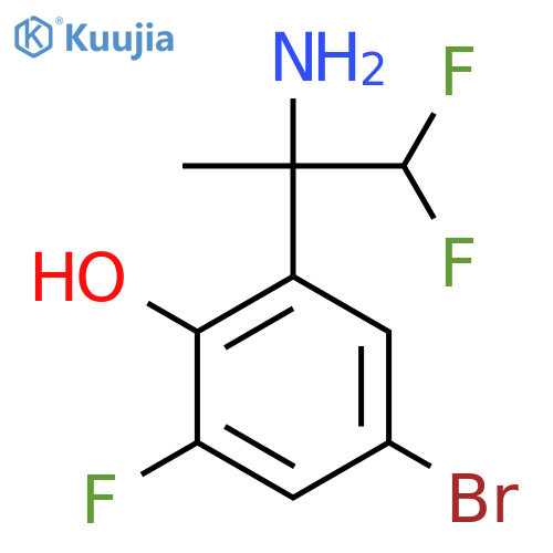 2-(2-Amino-1,1-difluoropropan-2-yl)-4-bromo-6-fluorophenol structure