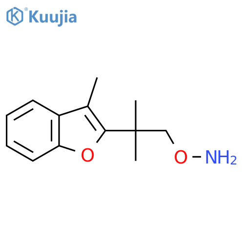 O-2-methyl-2-(3-methyl-1-benzofuran-2-yl)propylhydroxylamine structure