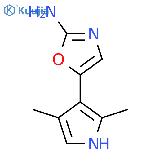 5-(2,4-dimethyl-1H-pyrrol-3-yl)-1,3-oxazol-2-amine structure