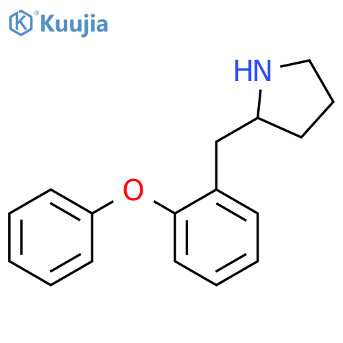 2-(2-phenoxyphenyl)methylpyrrolidine structure