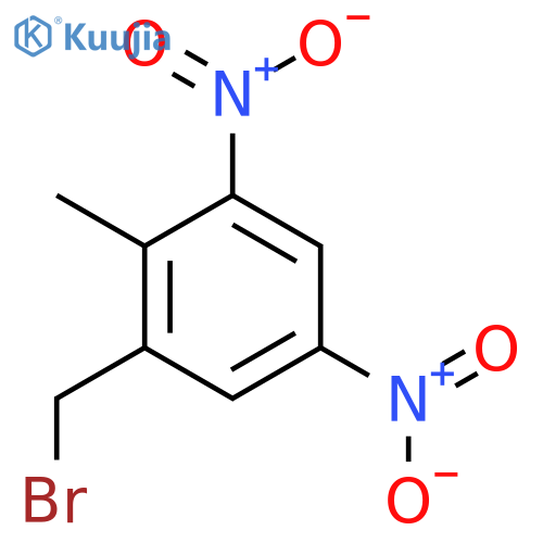 1-(bromomethyl)-2-methyl-3,5-dinitrobenzene structure