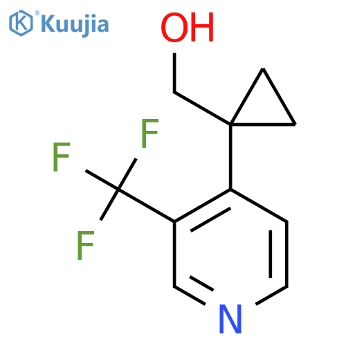 {1-3-(trifluoromethyl)pyridin-4-ylcyclopropyl}methanol structure