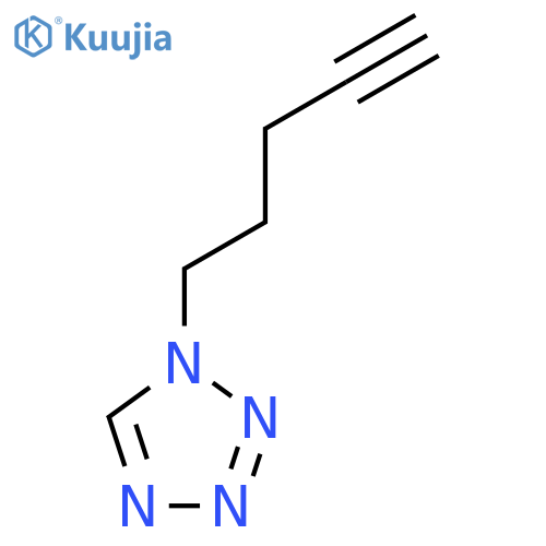 1-(pent-4-yn-1-yl)-1H-1,2,3,4-tetrazole structure