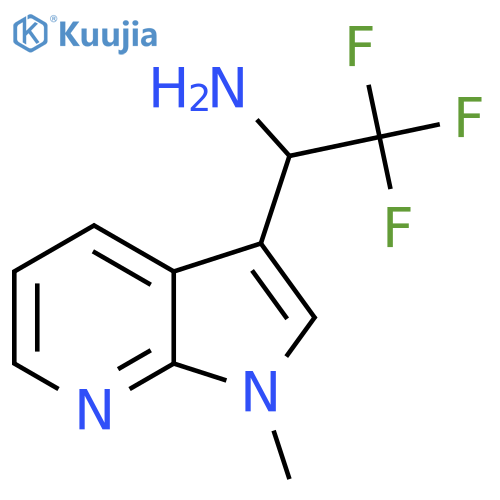 2,2,2-trifluoro-1-{1-methyl-1H-pyrrolo2,3-bpyridin-3-yl}ethan-1-amine structure