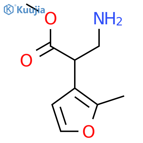 Methyl 3-amino-2-(2-methylfuran-3-yl)propanoate structure