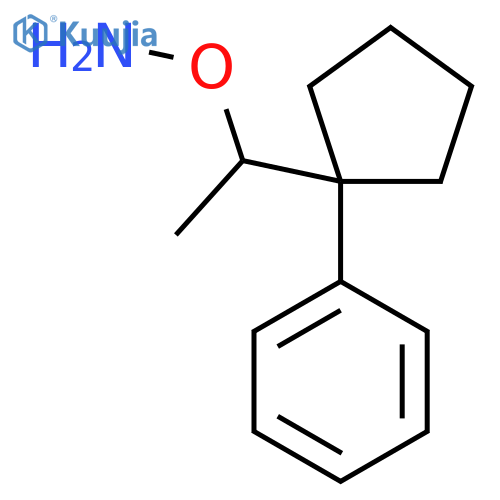 O-1-(1-phenylcyclopentyl)ethylhydroxylamine structure