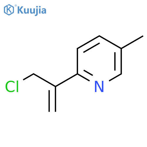 2-(3-Chloroprop-1-en-2-yl)-5-methylpyridine structure