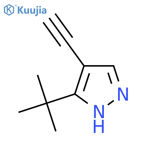 3-tert-butyl-4-ethynyl-1H-pyrazole structure