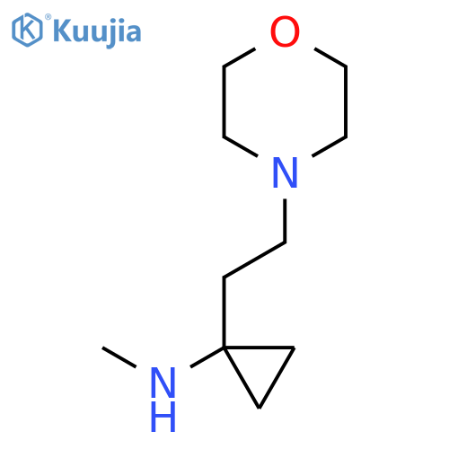 N-methyl-1-2-(morpholin-4-yl)ethylcyclopropan-1-amine structure