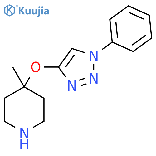 4-methyl-4-(1-phenyl-1H-1,2,3-triazol-4-yl)oxypiperidine structure