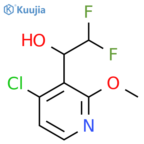 1-(4-chloro-2-methoxypyridin-3-yl)-2,2-difluoroethan-1-ol structure