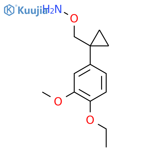 O-{1-(4-ethoxy-3-methoxyphenyl)cyclopropylmethyl}hydroxylamine structure