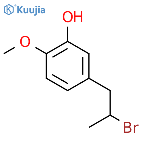 5-(2-bromopropyl)-2-methoxyphenol structure