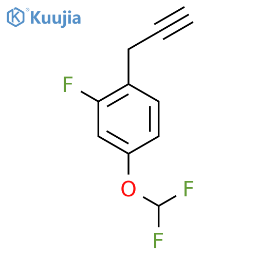 4-(difluoromethoxy)-2-fluoro-1-(prop-2-yn-1-yl)benzene structure