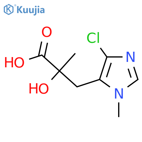 3-(4-chloro-1-methyl-1H-imidazol-5-yl)-2-hydroxy-2-methylpropanoic acid structure
