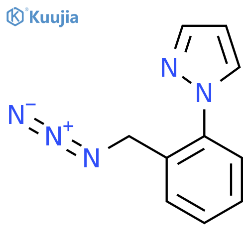 1-2-(azidomethyl)phenyl-1H-pyrazole structure