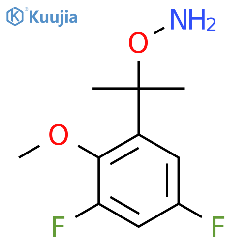 O-2-(3,5-difluoro-2-methoxyphenyl)propan-2-ylhydroxylamine structure
