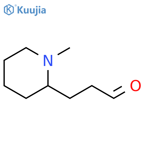 3-(1-methylpiperidin-2-yl)propanal structure