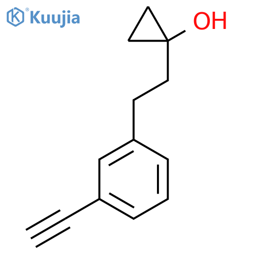 1-2-(3-ethynylphenyl)ethylcyclopropan-1-ol structure