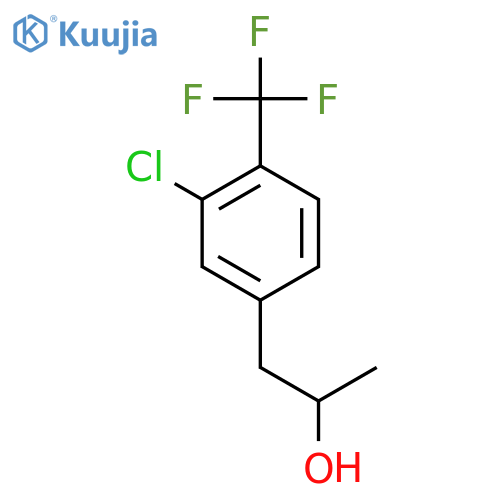 1-3-chloro-4-(trifluoromethyl)phenylpropan-2-ol structure