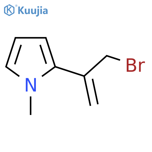 2-(3-bromoprop-1-en-2-yl)-1-methyl-1H-pyrrole structure