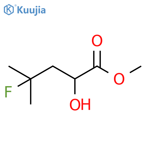 methyl 4-fluoro-2-hydroxy-4-methylpentanoate structure