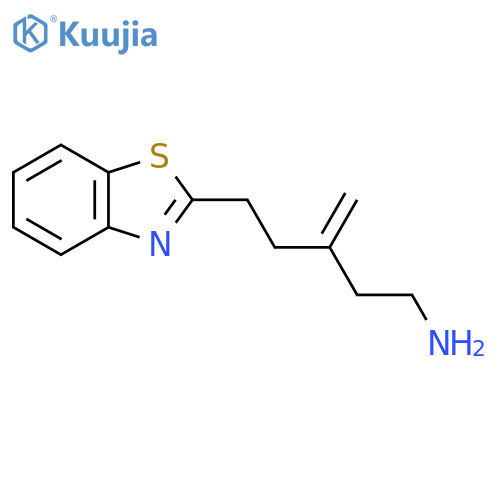 5-(1,3-Benzothiazol-2-yl)-3-methylidenepentan-1-amine structure