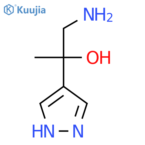 1-amino-2-(1H-pyrazol-4-yl)propan-2-ol structure