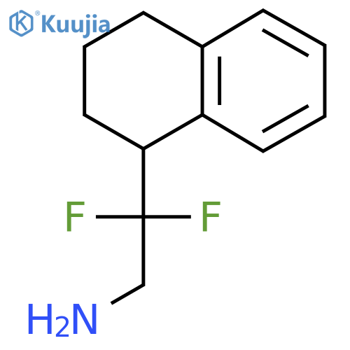 2,2-difluoro-2-(1,2,3,4-tetrahydronaphthalen-1-yl)ethan-1-amine structure