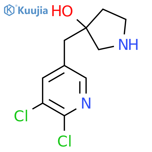 3-(5,6-dichloropyridin-3-yl)methylpyrrolidin-3-ol structure