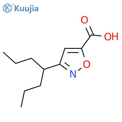 3-(heptan-4-yl)-1,2-oxazole-5-carboxylic acid structure